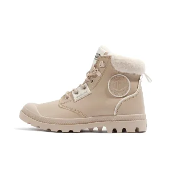 Palladium Abrasion Resistant Cushioning Short Snow Boots Women's Beige