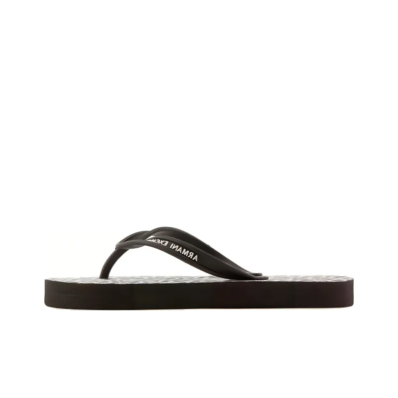 ARMANI EXCHANGEAE Rubber Sole Sports Slippers Women's Black-0