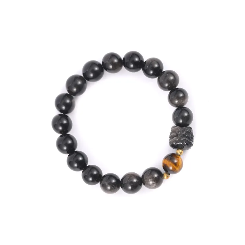 Tanner Obsidian Bracelets Unisex-1