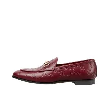 GUCCI Jordaan Loafers Women's Red