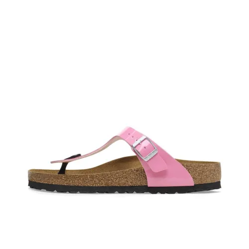 Birkenstock Gizeh Series Abrasion-Resistant Flip Flops Women's Candy Pink Regular