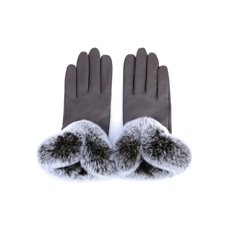 MARJAKURKI Imported Shearling Touchscreen Gloves Unisex-0