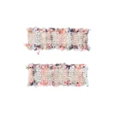 1 Pair Pink (Square Three Round-Shaped Pearl) 000243