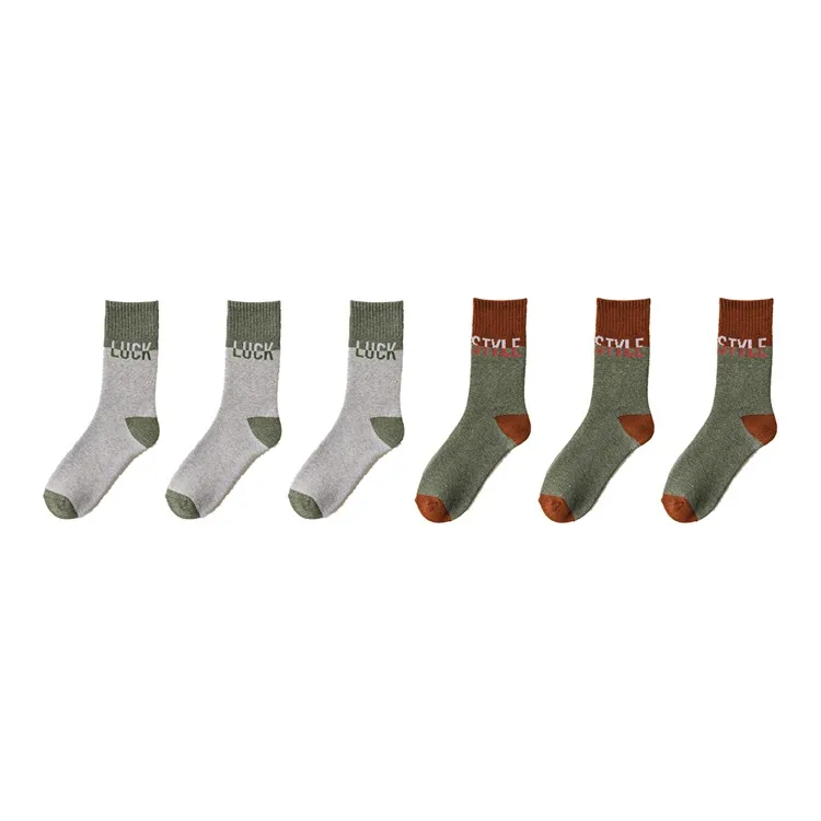 YUZHAOLIN Mid Calf Socks Men's Multi double Loading-19
