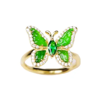 KALAIYIN Ice Glutinous Jadeite Rings Women's