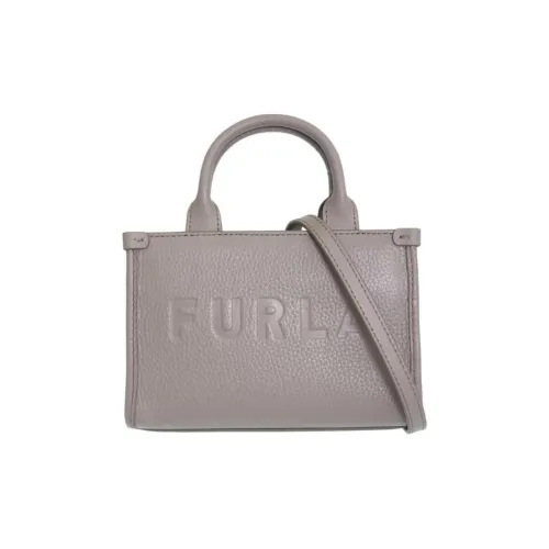 Furla Leather Shoulder Bag, Crossbody Bag, Handbag Women's Gray