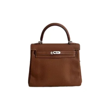 HERMES Kelly Togo Calfskin Kelly Bag Handbags Women's 37 Gold Gold