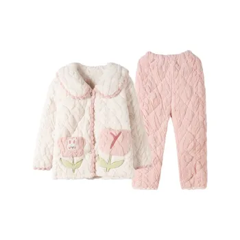 CAIHENGTONG Pajama Set Women's Apricot Pink