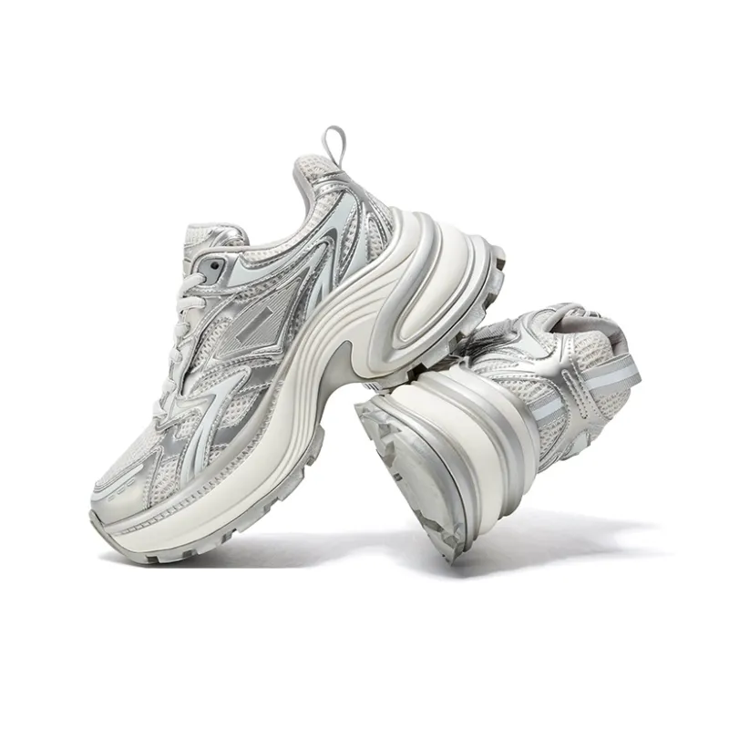 CHERYKALLY Height Increasing Wear-Resistant Slip-Resistant Low-Top Chunky Sneakers 6cm Women's-3