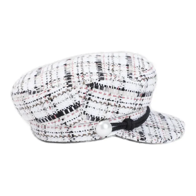Maison Michel New Abby Tweed Sailor Cap-1
