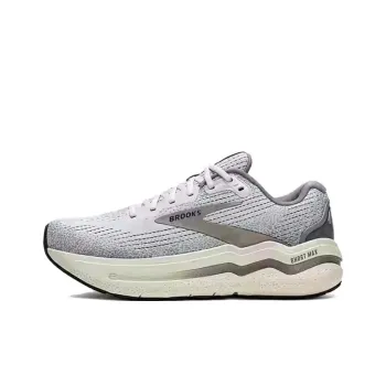 Brooks Anti Slip Wear Resistant Low Top Running Shoes Men's White Gray