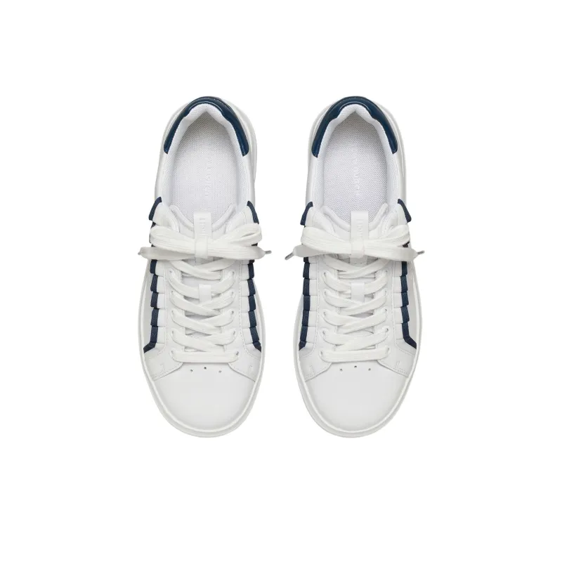 TORY BURCH Howell Court Low Top Skateboard Shoes Women's White-3