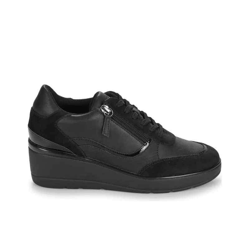 GEOX Slip Resistant Low Top Casual Shoes Women's Black-1