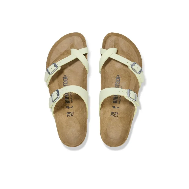 Birkenstock Mayari Flip Flops Women's Lime Gray Regular-3