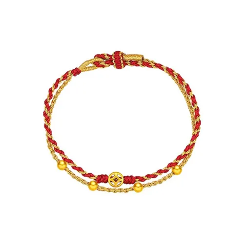 HAPPY BEAN Gold Bracelet Women's
