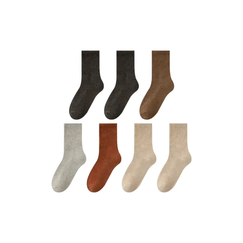 MIIOW Mid Calf Socks Unisex 7 Pack-9
