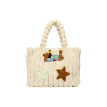 GOX Plush Tote Bag, Shopping Bag, Shoulder Bag Regular Women's Multicolor