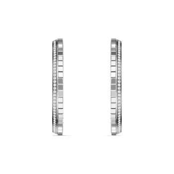 Chopard 18kt White Gold Ice Cub Diamond Earrings
