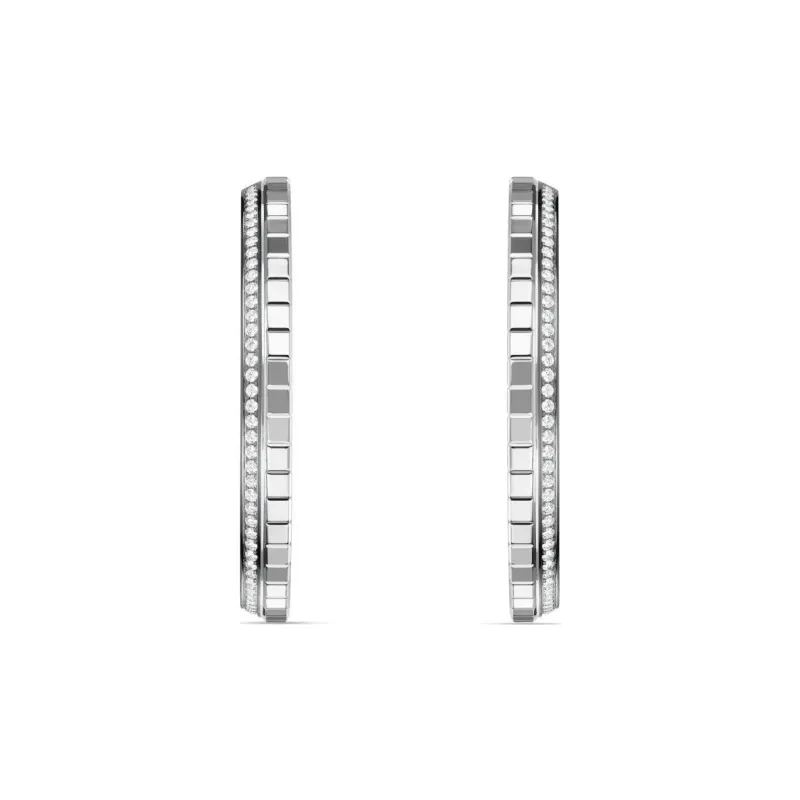 Chopard 18kt White Gold Ice Cub Diamond Earrings-0