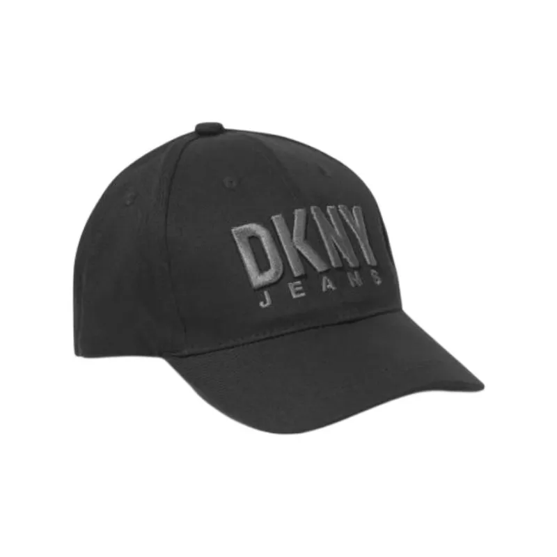DKNY Logo Embroidered Curved Peak Cap-0