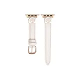Crown Semi-Circle Buckle, Ecru