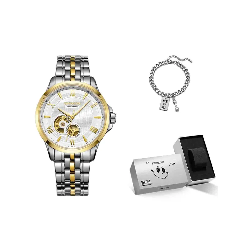 STARKING Automatic Mechanical Movement Watch Women's Watch Black Dial-5