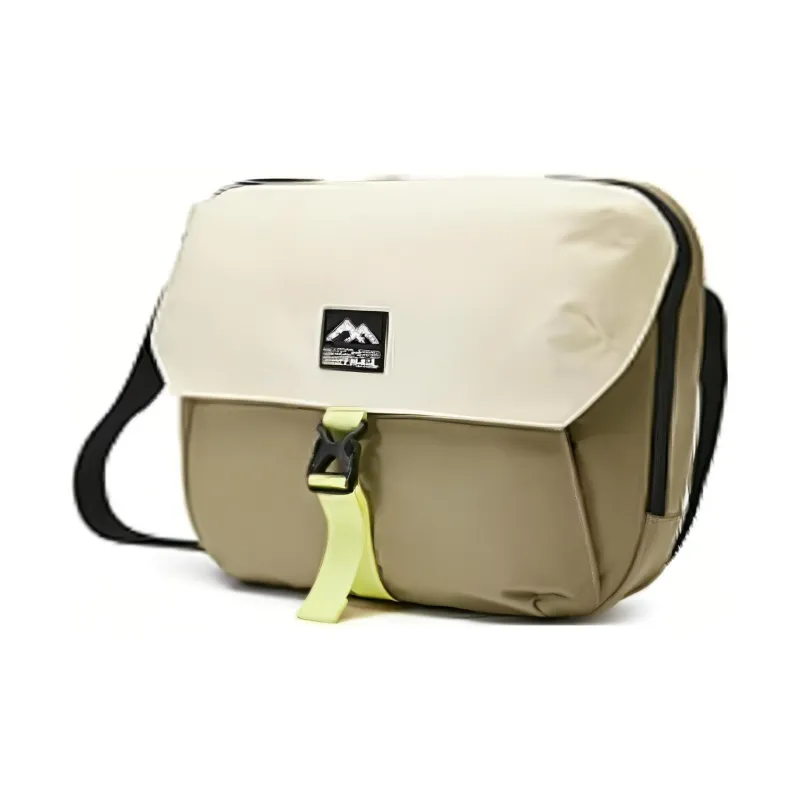 Skechers Fabric Shoulder Bag, Crossbody Bag Regular Unisex White Cap Gray & Elm Green-1