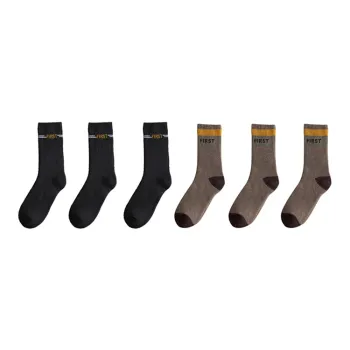 YUZHAOLIN Mid Calf Socks Men's Multi double Loading