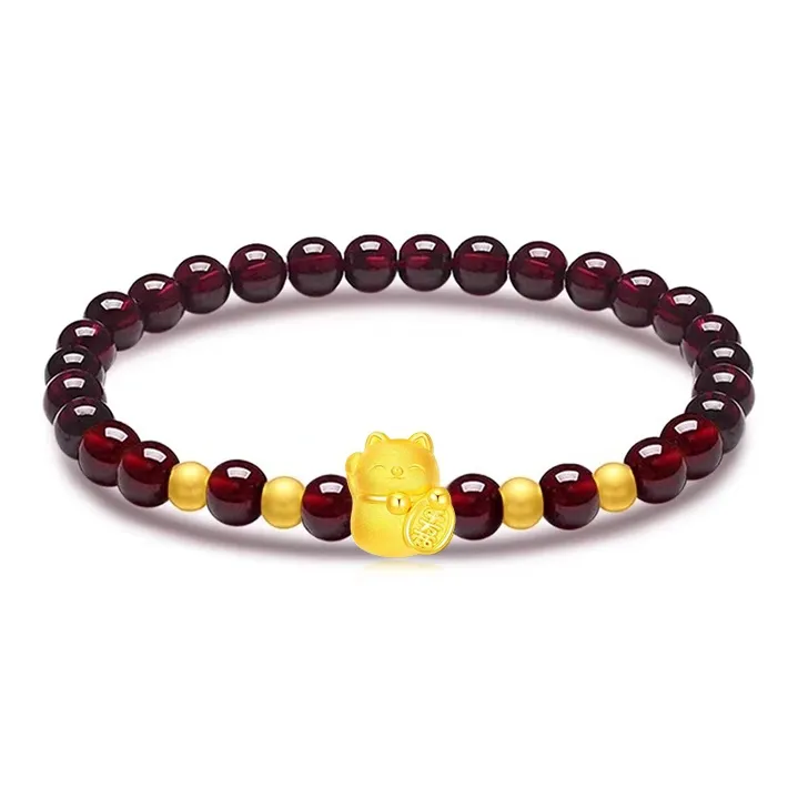 HAPPY BEAN Gold Bracelet Women's-0