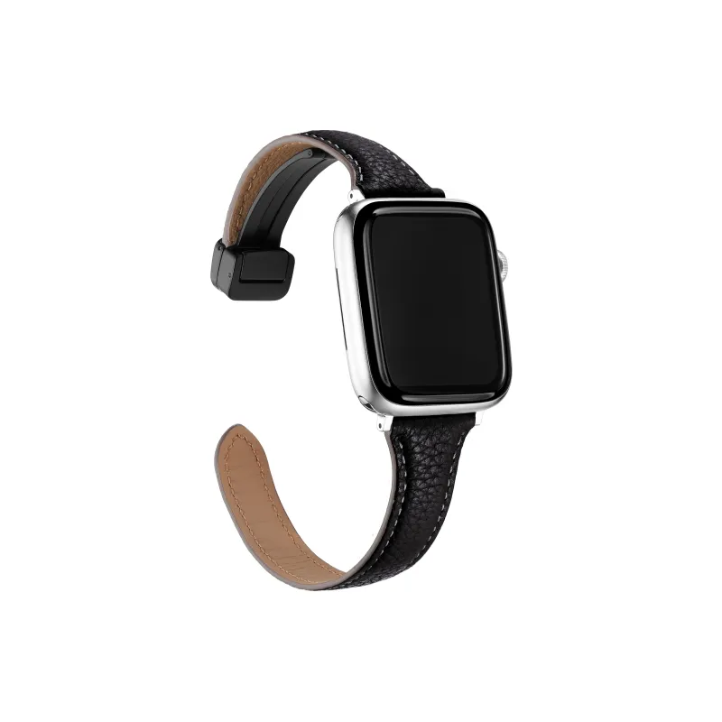 XINGYAAN Watch Band Apple Compatibility Cowhide Leather Material-4