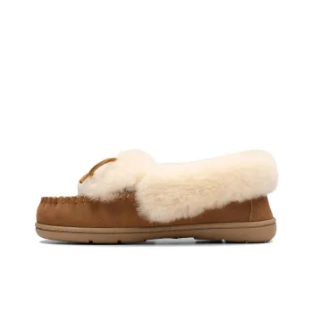 Clarks Roll Mocc Casual Single Shoes Women's Brown