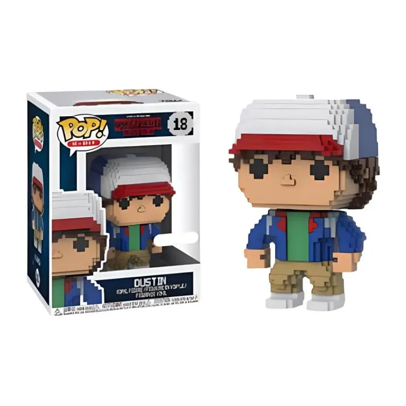 Funko POP! Collection TELEVISION Stranger Things 8 Bit Dustin Chibi Figures-1