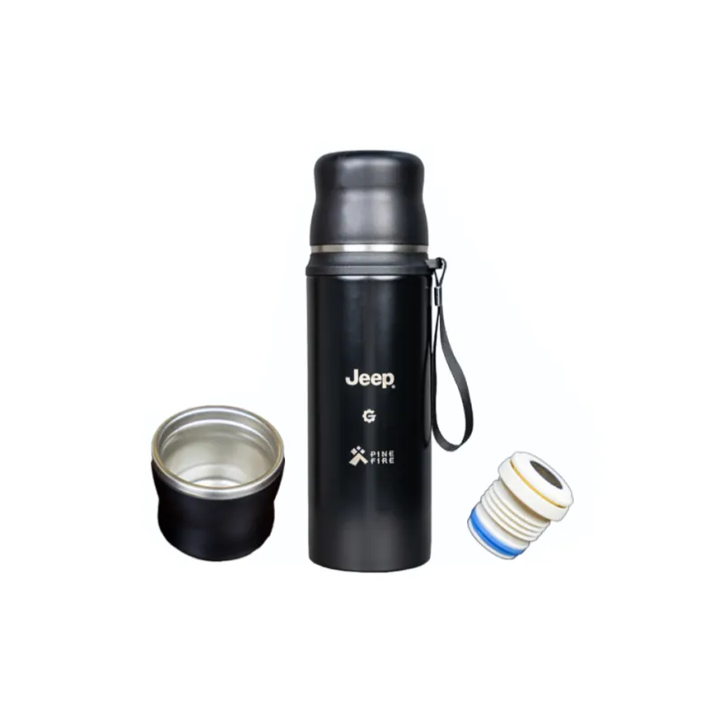 Jeep Outdoor Water Equipment Food Grade Stainless Steel 600ml/800ml-4