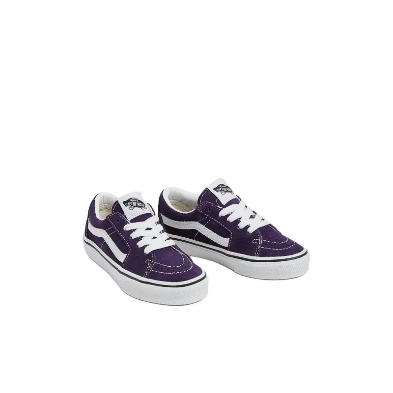 Vans Anti-Slip Wear-Resistant Low-Top Kids' Skateboarding Shoes Purple Children Aged 3-7 Years Old-2