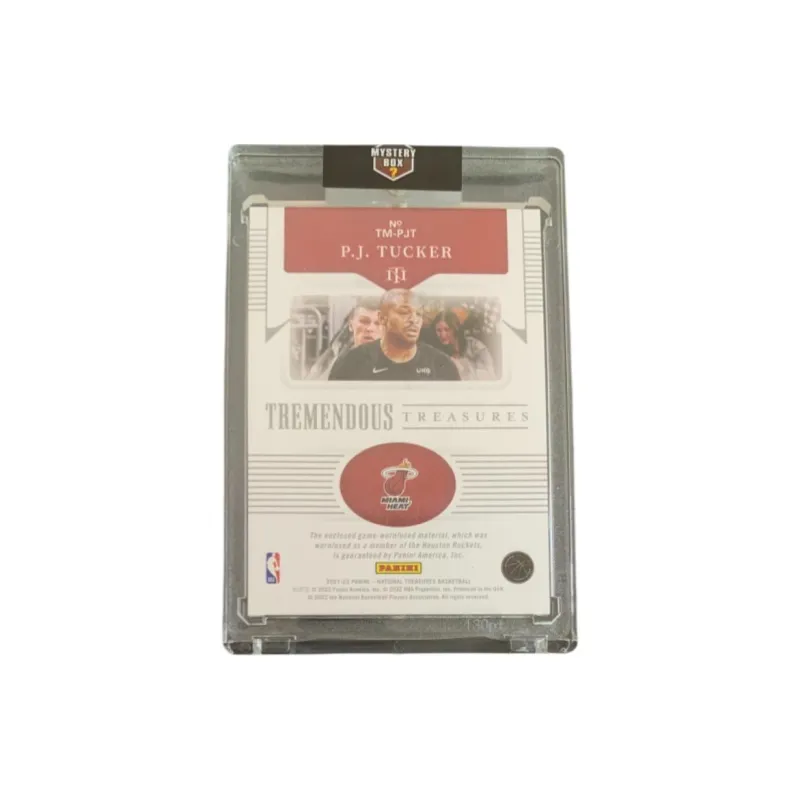 PANINI 2021 22 PJ Tucker Miami Heat Large Window Game Used Jersey 60/99 Basketball Card Access Pass Sports Cards 1 Pc-2