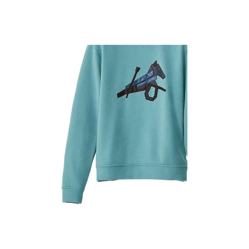 HERMES FW22 Sweatshirt Men's Cyan-4