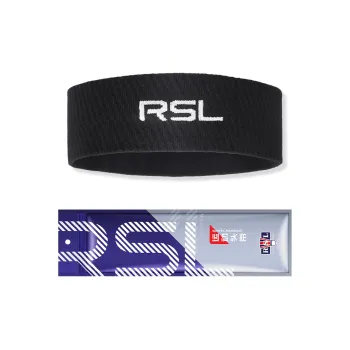 RSL Sweatbands Elastic Badminton Basketball Running Black Unisex