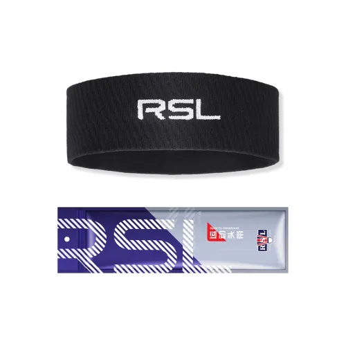 RSL Sweatbands Elastic Badminton Basketball Running Black Unisex