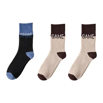 YUZHAOLIN Mid Calf Socks Men's Multi double Loading