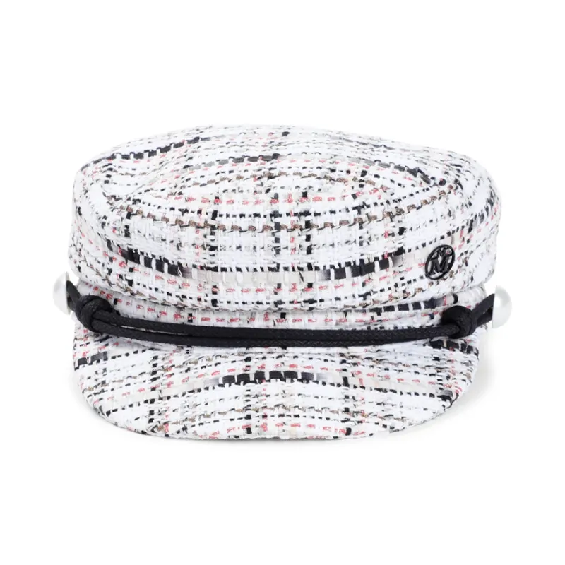 Maison Michel New Abby Tweed Sailor Cap-0
