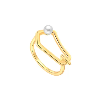 BABYBEI 925 Silver Pearls Rings Women's