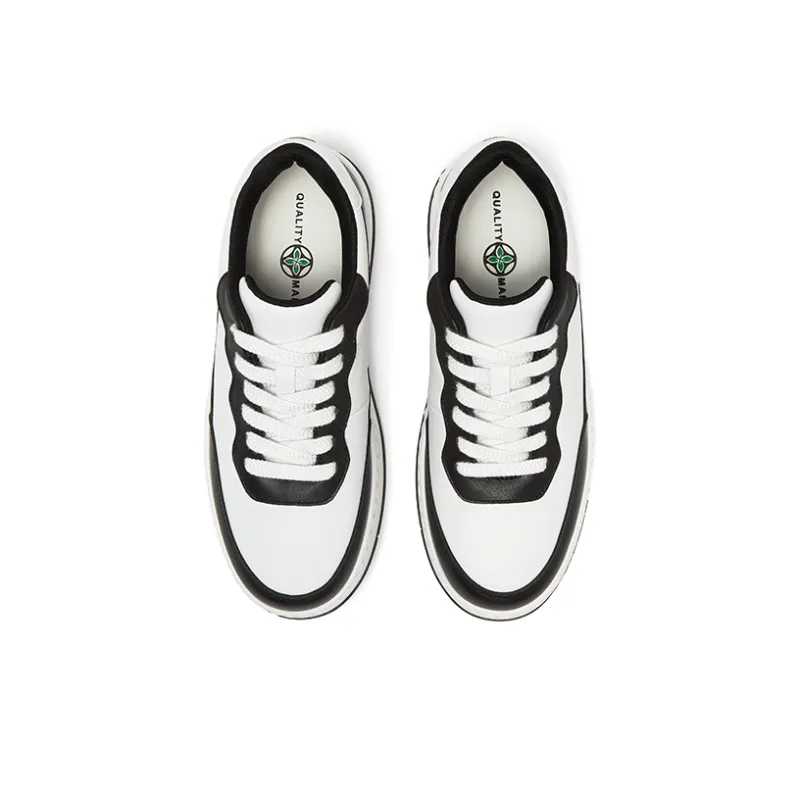 QM Abrasion Resistant, Breathable, Waterproof, Slip Resistant Low Top Casual Shoes Women's White Black-2