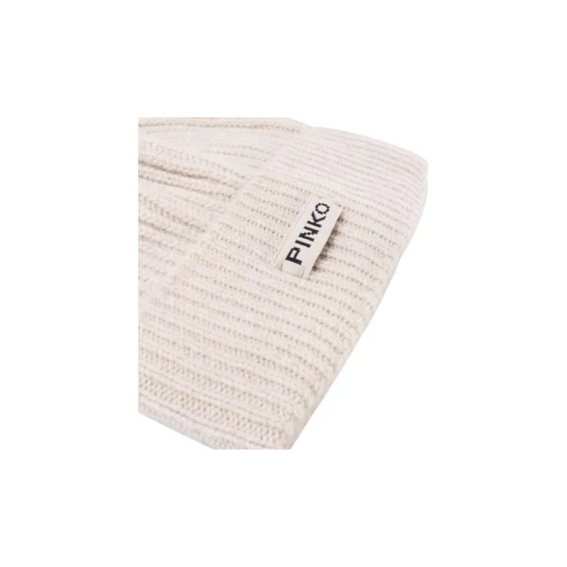 PINKO Logo Patch Knitted Beanie-2