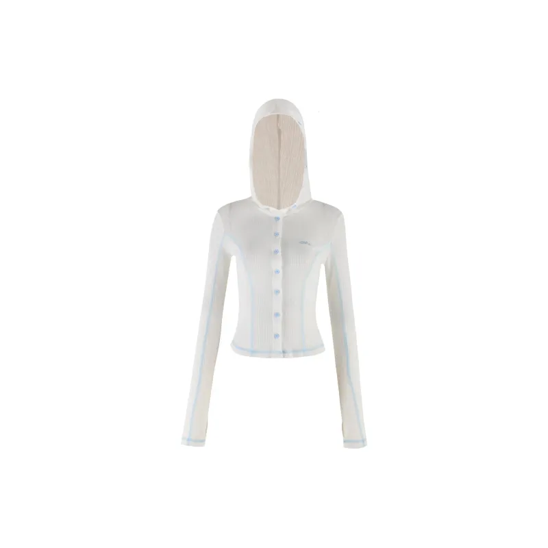 I.AM.GIA MIA HOODIE Knitwear Women's White-1