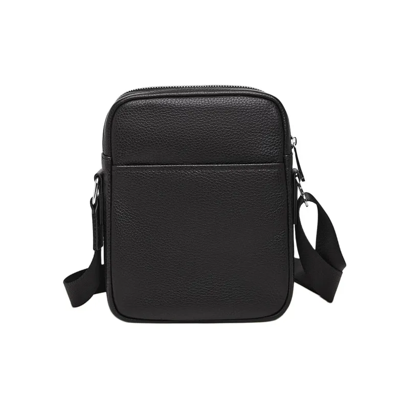 Marino Orlandi Cow Leather Crossbody Bag Shoulder Bag Regular Men's Black-5