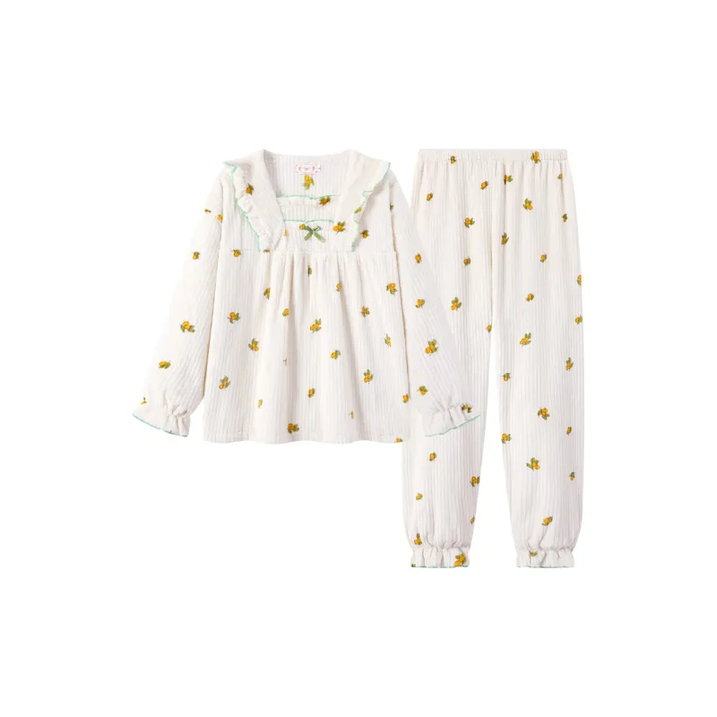 Maultiay Pajama Set Women's Apricot-0