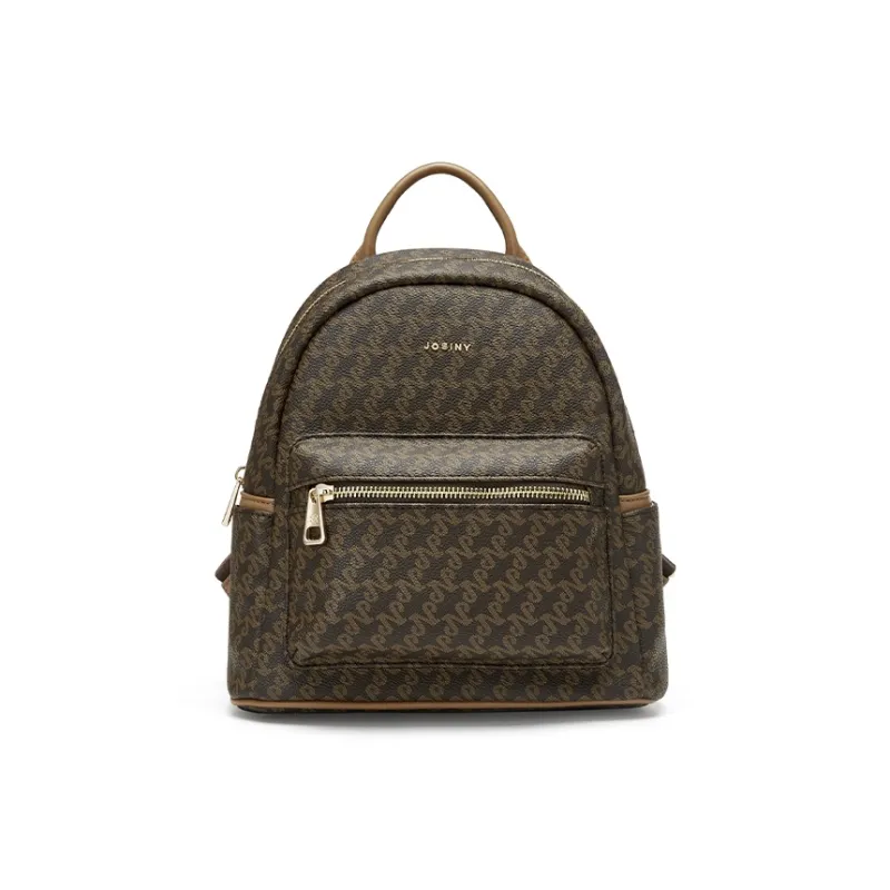 JOSINY PVC Backpack Regular Women's Ecru/Coffee-2