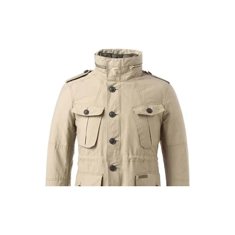 Burberry Jackets Coats Men's Khaki-2