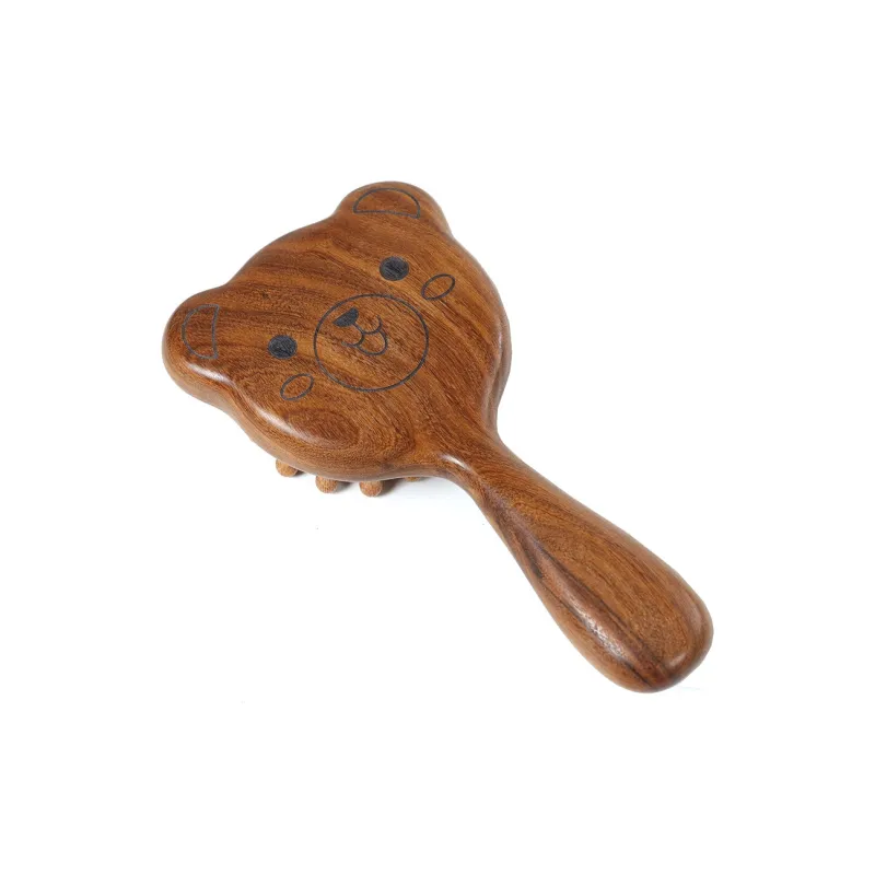 XIBI Golden Sandalwood Studs Meridian Comb Straight Hair-4
