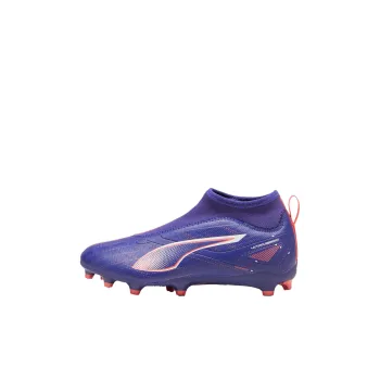 PUMA Ultra 5 Anti Slip Wear Resistant Mid Top Kids' Soccer Shoes Purple Kids'